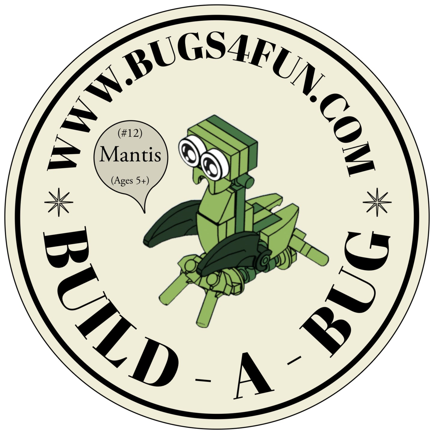 Bugs4Fun Mystery Insect Brick Kit – Educational Mini Build -