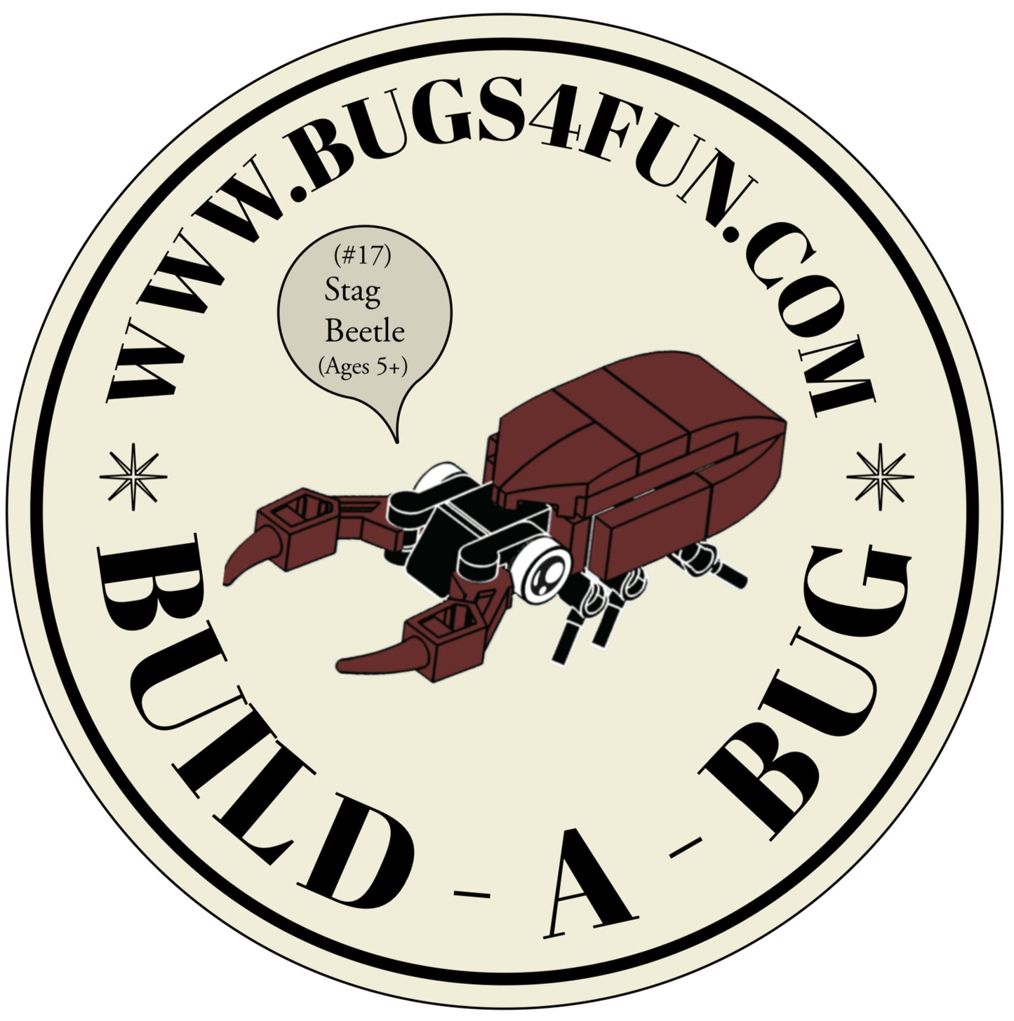 Bugs4Fun Mystery Insect Brick Kit – Educational Mini Build -