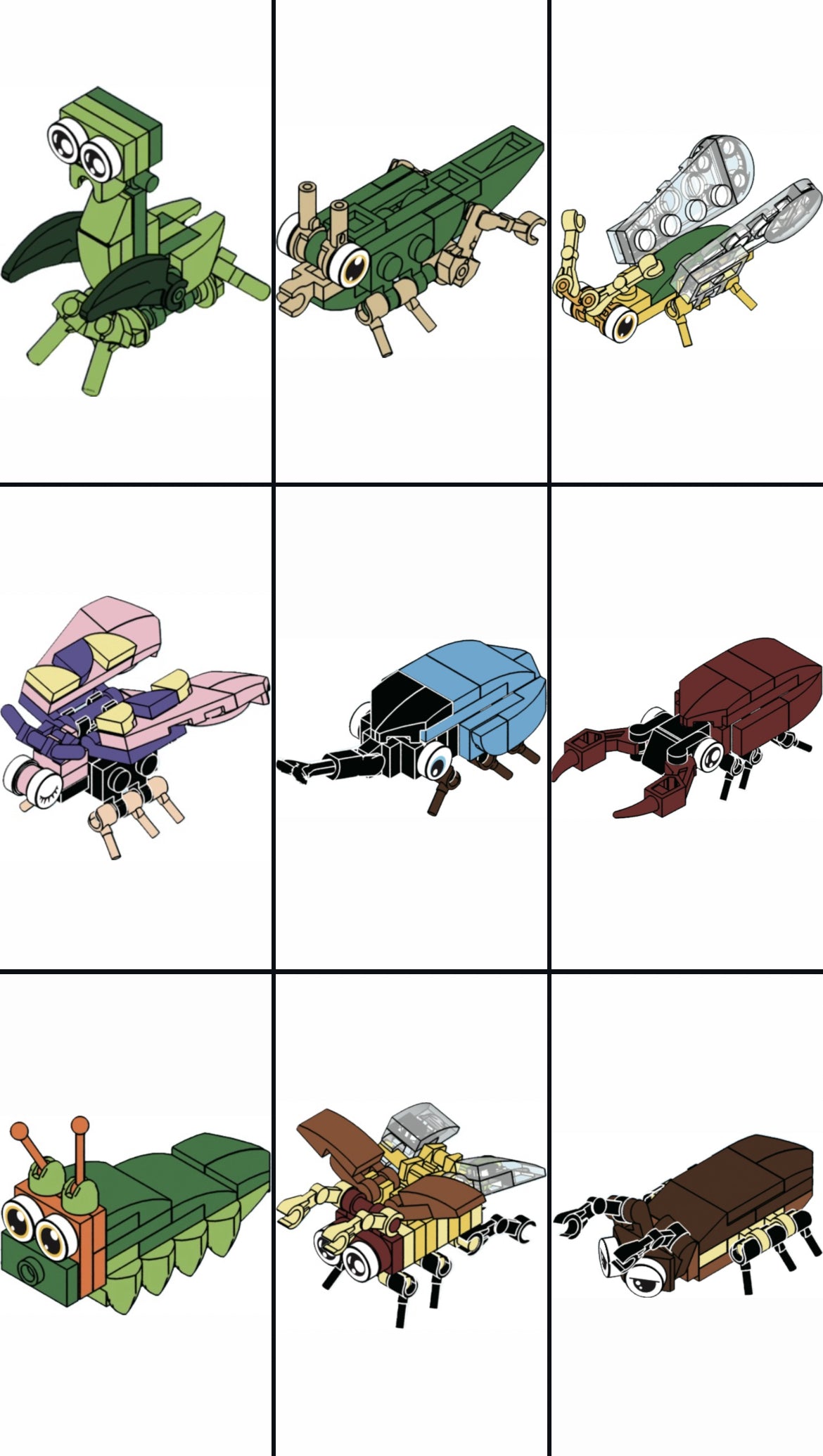 Bugs4Fun Mystery Insect Brick Kit – Educational Mini Build -