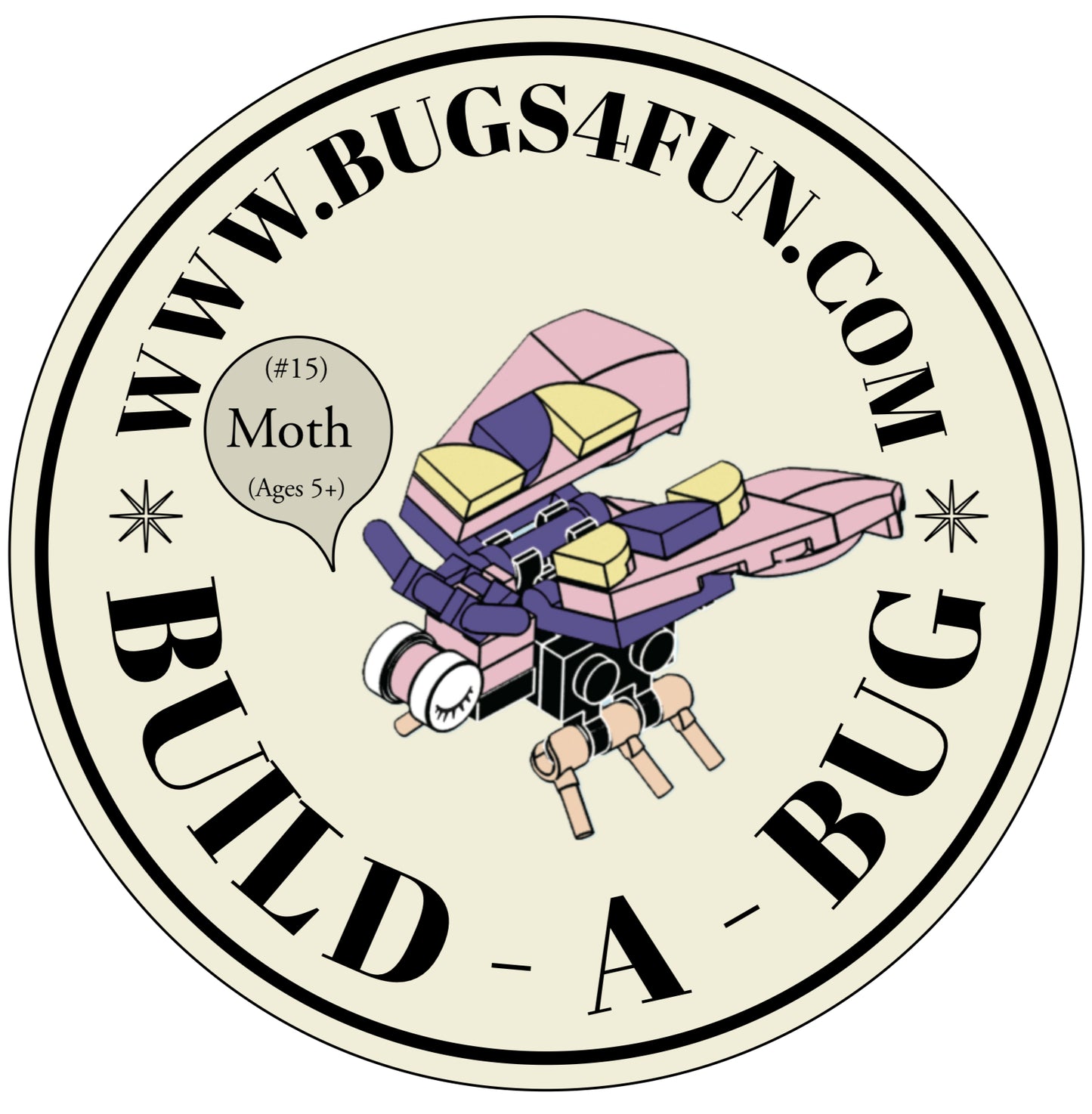 Bugs4Fun Mystery Insect Brick Kit – Educational Mini Build -