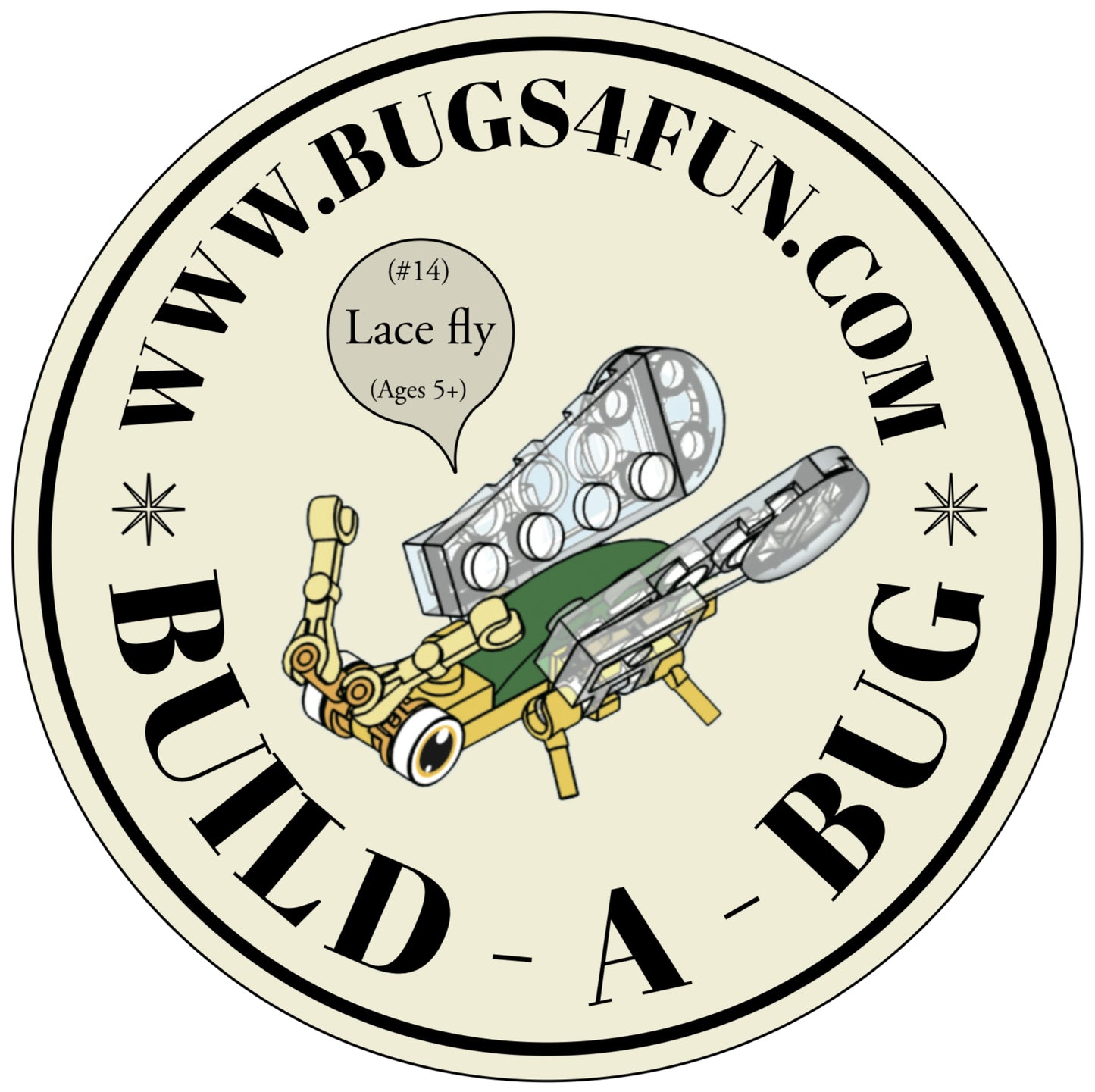Bugs4Fun Mystery Insect Brick Kit – Educational Mini Build -