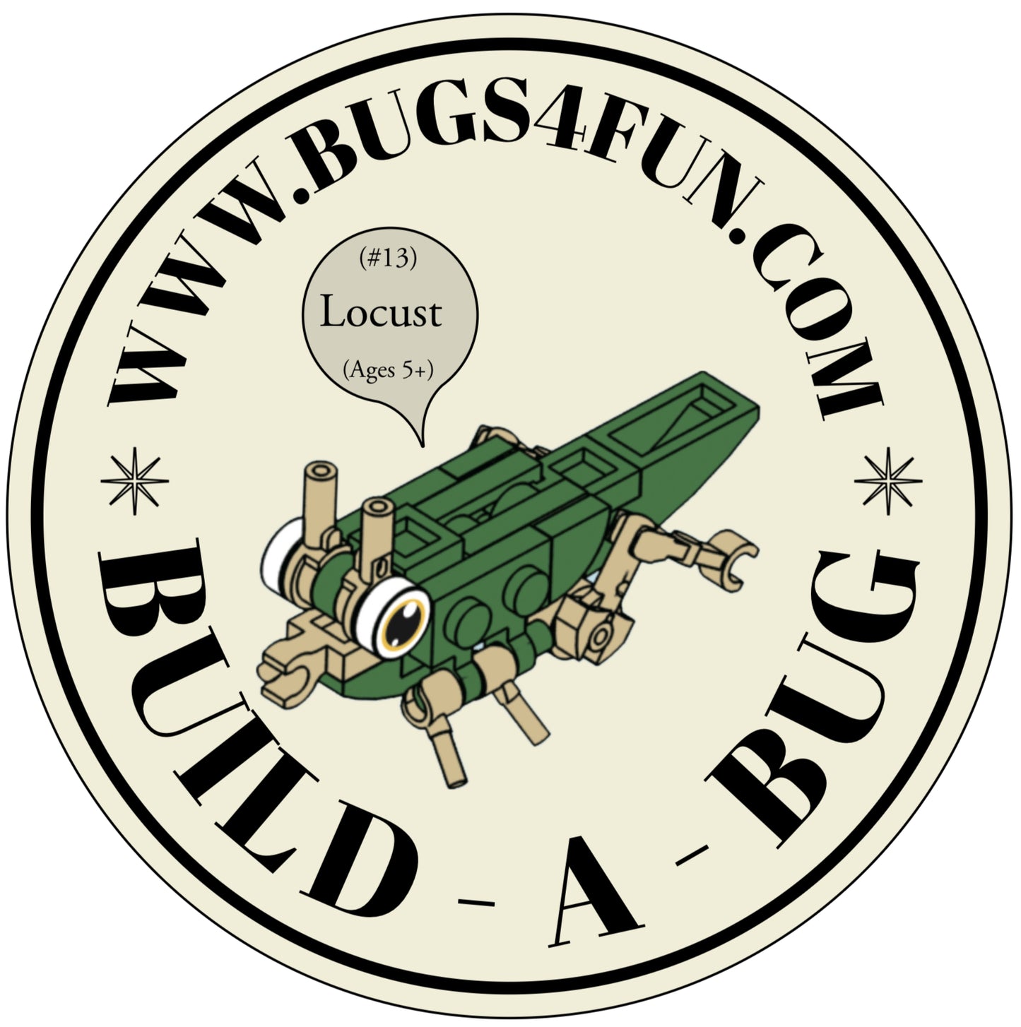 Bugs4Fun Mystery Insect Brick Kit – Educational Mini Build -