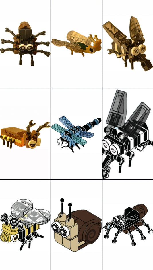 Bugs4Fun Mystery Insect Brick Kit – Educational Mini Build -