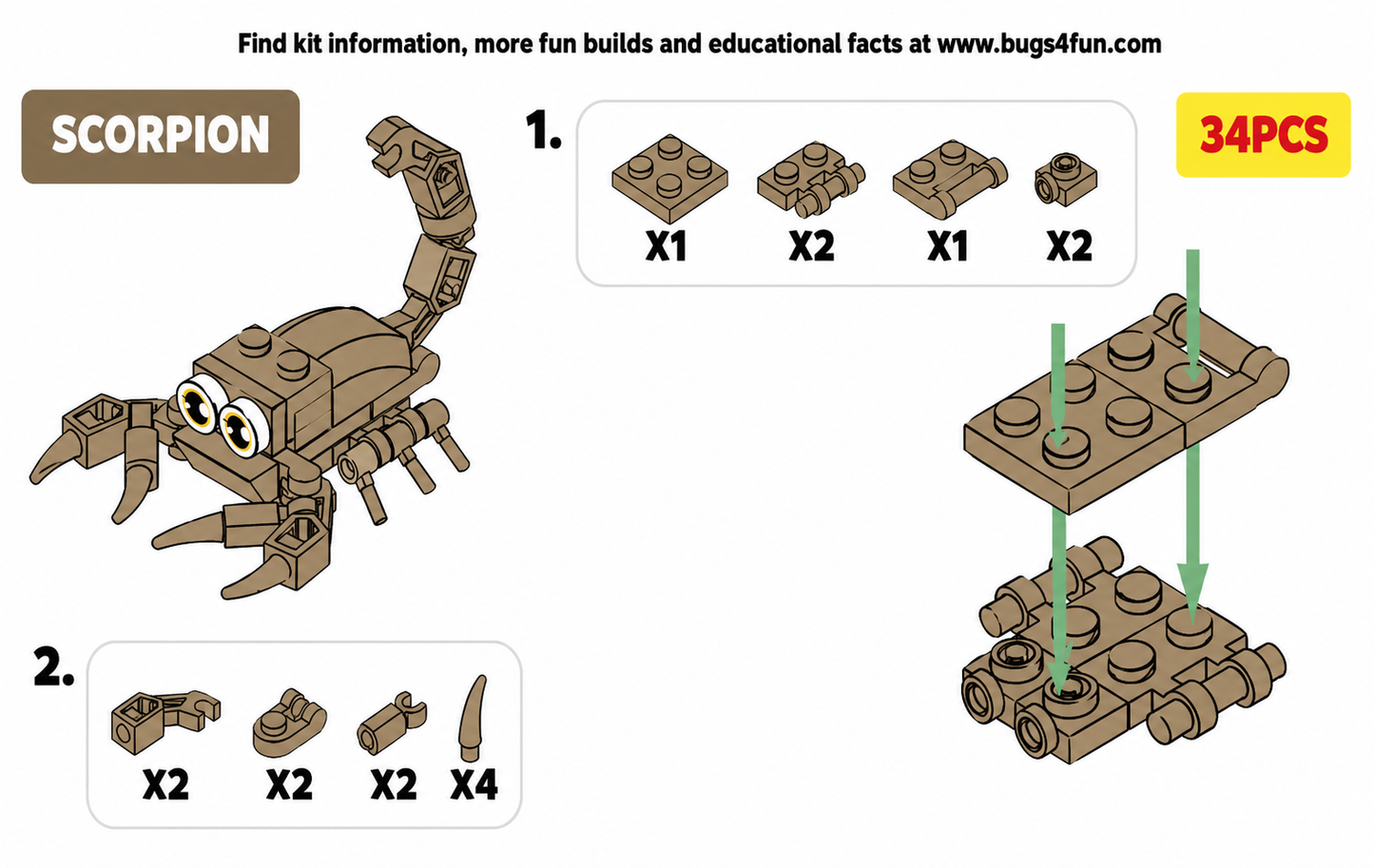 Bugs4Fun Printable Build Manuals: Complete 20-Insect LEGO-Compatible Bundle