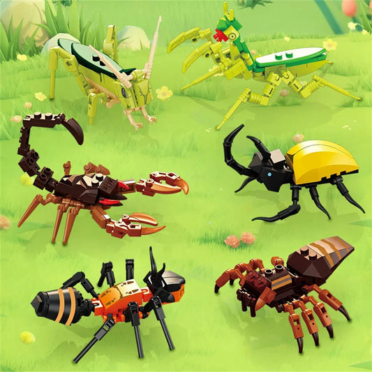 3D Entomological Brick Sculpture Kit – Advanced Mini Building Sets for Display